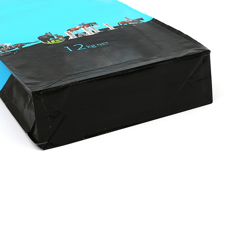 Color Printing Open M-Edge Square Bottom Woven Bag