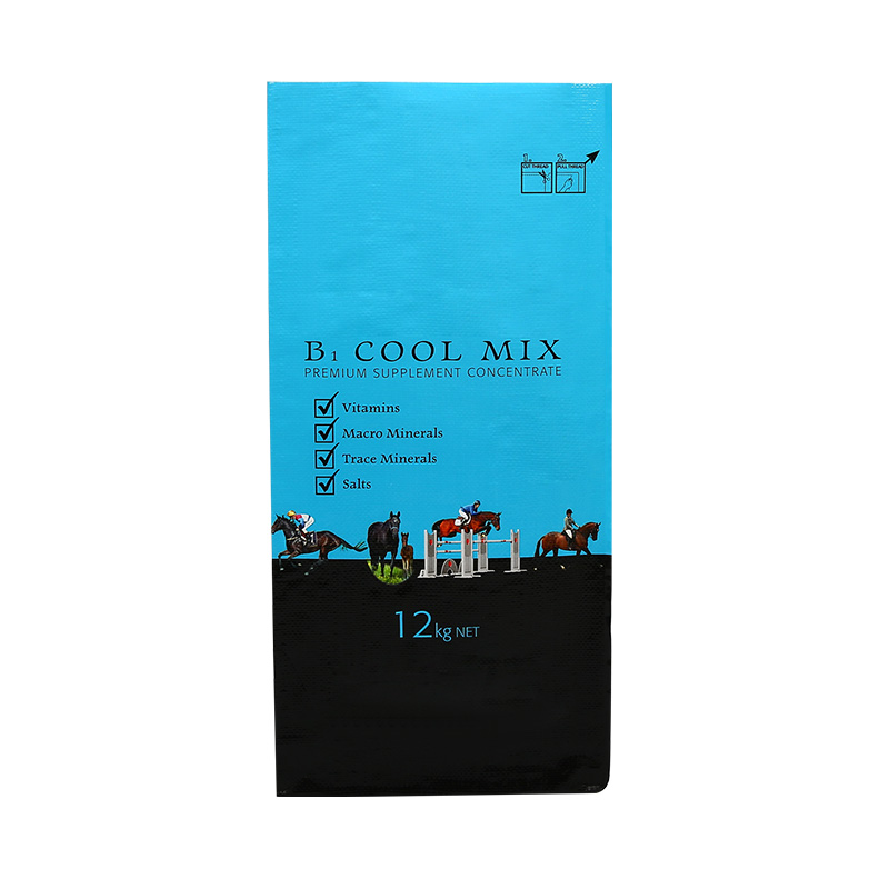 Color Printing Open M-Edge Square Bottom Woven Bag