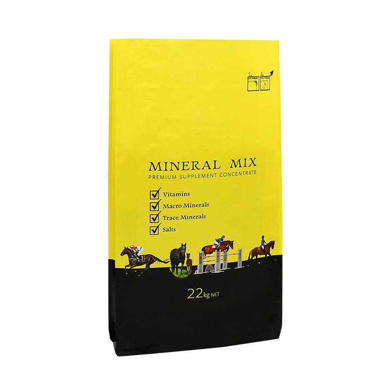 Color Printing Open M-Edge Square Bottom Woven Bag